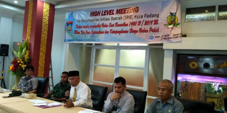 High Level Meeting Tim Pengelola Inflasi Daerah (TPID) Kota Padang
