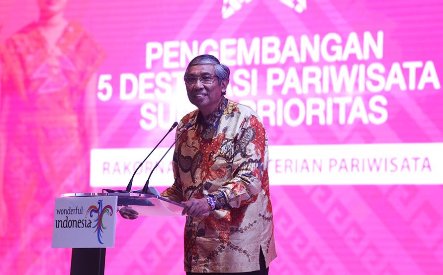 Wakil Menteri Keuangan (Wamenkeu) Mardiasmo pada Rapat Koordinasi Nasional Kementerian Pariwisata (Rakornas Kemenpar) di Swissotel PIK Avenue, Selasa 10 September 2019. Foto : Istimewa