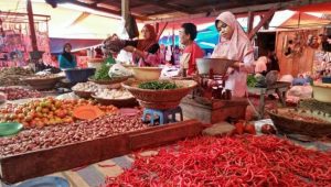 Harga Cabai dan Bawang Putih Turun di Pasar Lubuk Basung