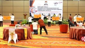 Berjalan Tertib dan Lancar, Berikut Nomor Urut Paslon Cagub-Cawagub Sumbar