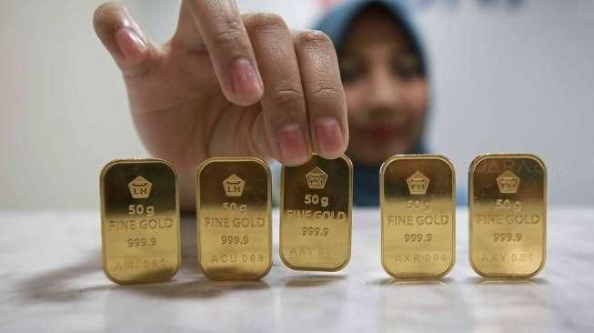 Akhir Pekan Harga Emas Antam Turun, Sekarang Rp1.123 Juta Per Gram