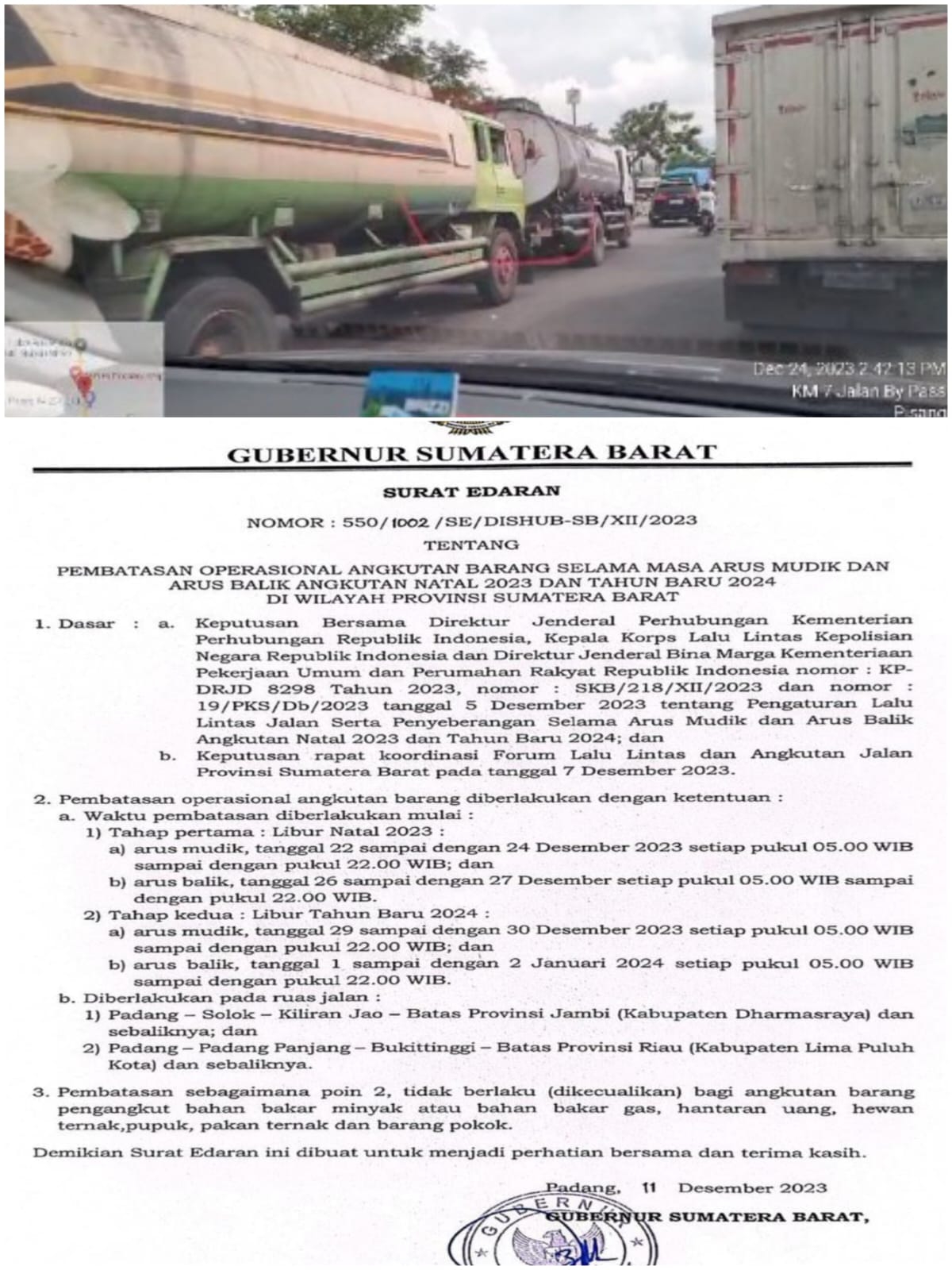 se-gubernur-diabaikan,-truk-pengangkut-barang-bebas-berkeliaran