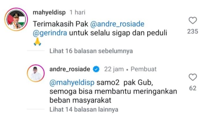 Adem! Mahyeldi dan Andre Bertemu di Tengah Bencana, Netizen Berkomentar Positif