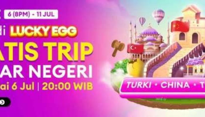 Lazada Bagi-Bagi Liburan Gratis di Lucky Egg 7.7 Shopping Festival