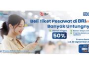 Cashback 50% dari BRImo, Buruan Beli Tiket Pesawat!