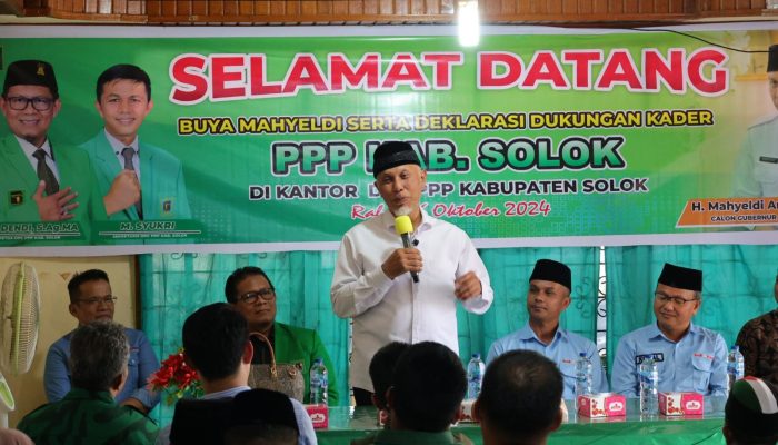 PPP Kabupaten Solok Resmi Dukung Mahyeldi-Vasko di Pilgub Sumbar 2024