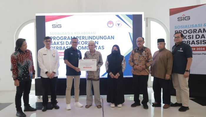 LPSK dan Semen Padang Beri Bantuan Rehabilitasi Korban Tindak Pidana