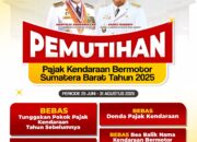 Mulai 25 Juni hingga 31 Agustus 2025, Berikut Rincian Pemutihan Pajak Kendaraan yang Diberlakukan di Sumbar
