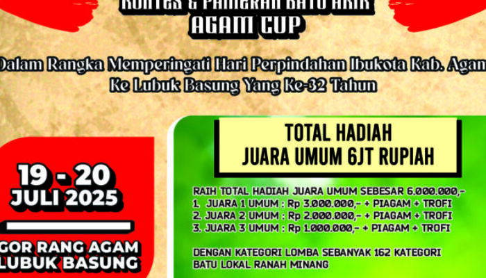 Kontes Batu Akik Digelar di Agam