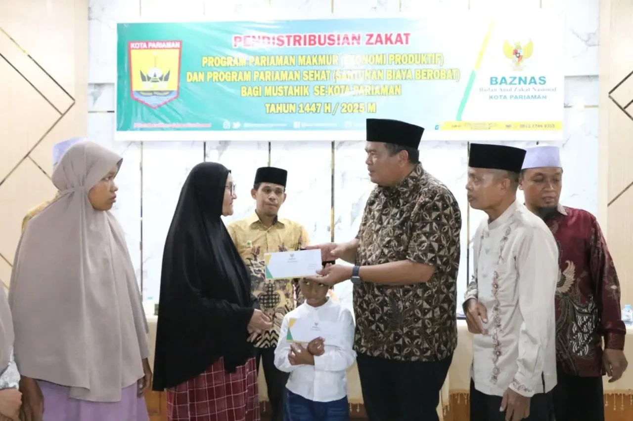 baznas-kota-pariaman-salurkan-zakat-kepada-275-mustahik