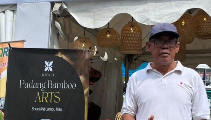 Lampu Anyaman Bambu Padang Curi Perhatian, Semarakkan Gastro Experience Market