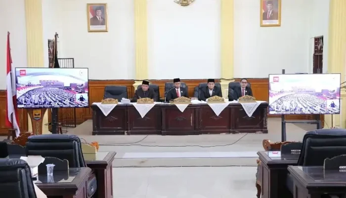 DPRD Pariaman Gelar Rapat Dengar Pidato Presiden, Soroti Pemberantasan Korupsi