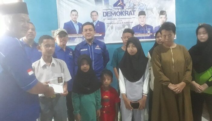 HUT ke-24: Demokrat Dharmasraya Gelar Santunan Anak Yatim