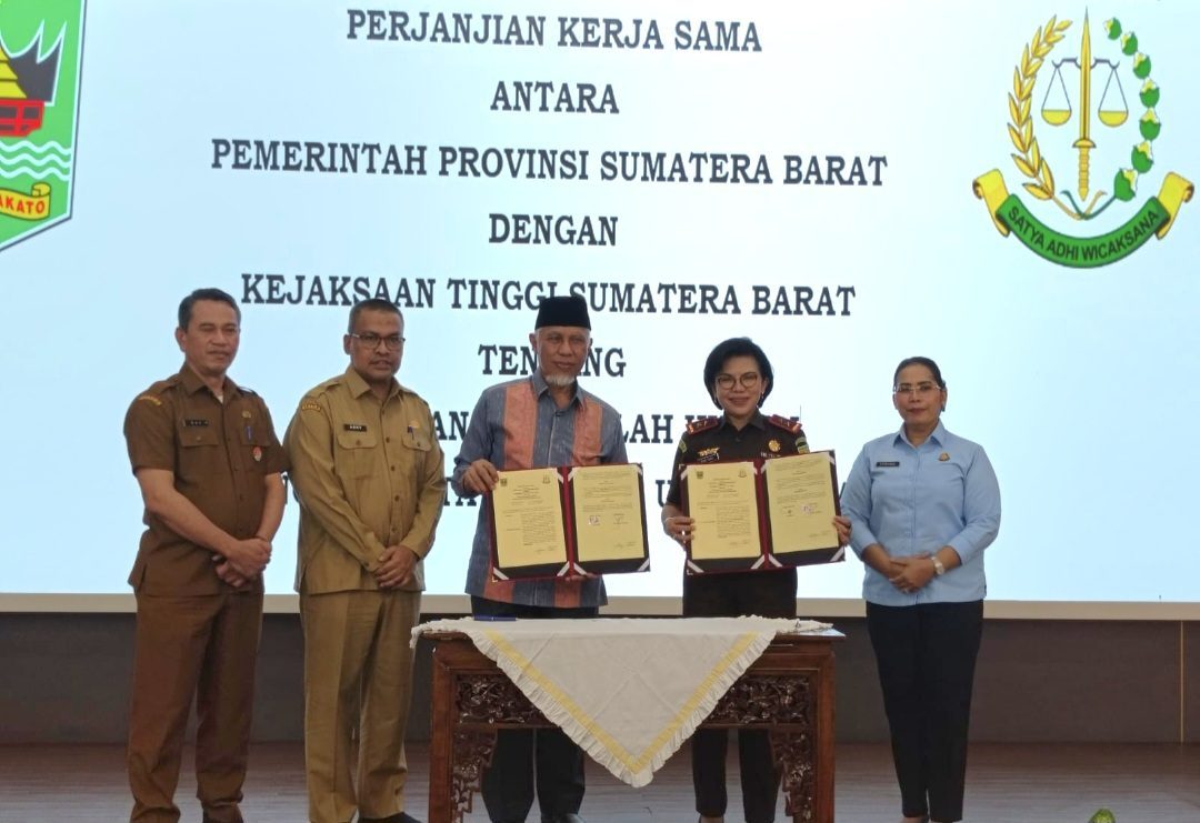 pemprov-sumbar-dan-kejati-sumbar-teken-mou,-penanganan-bidang-perdata-dan-tun