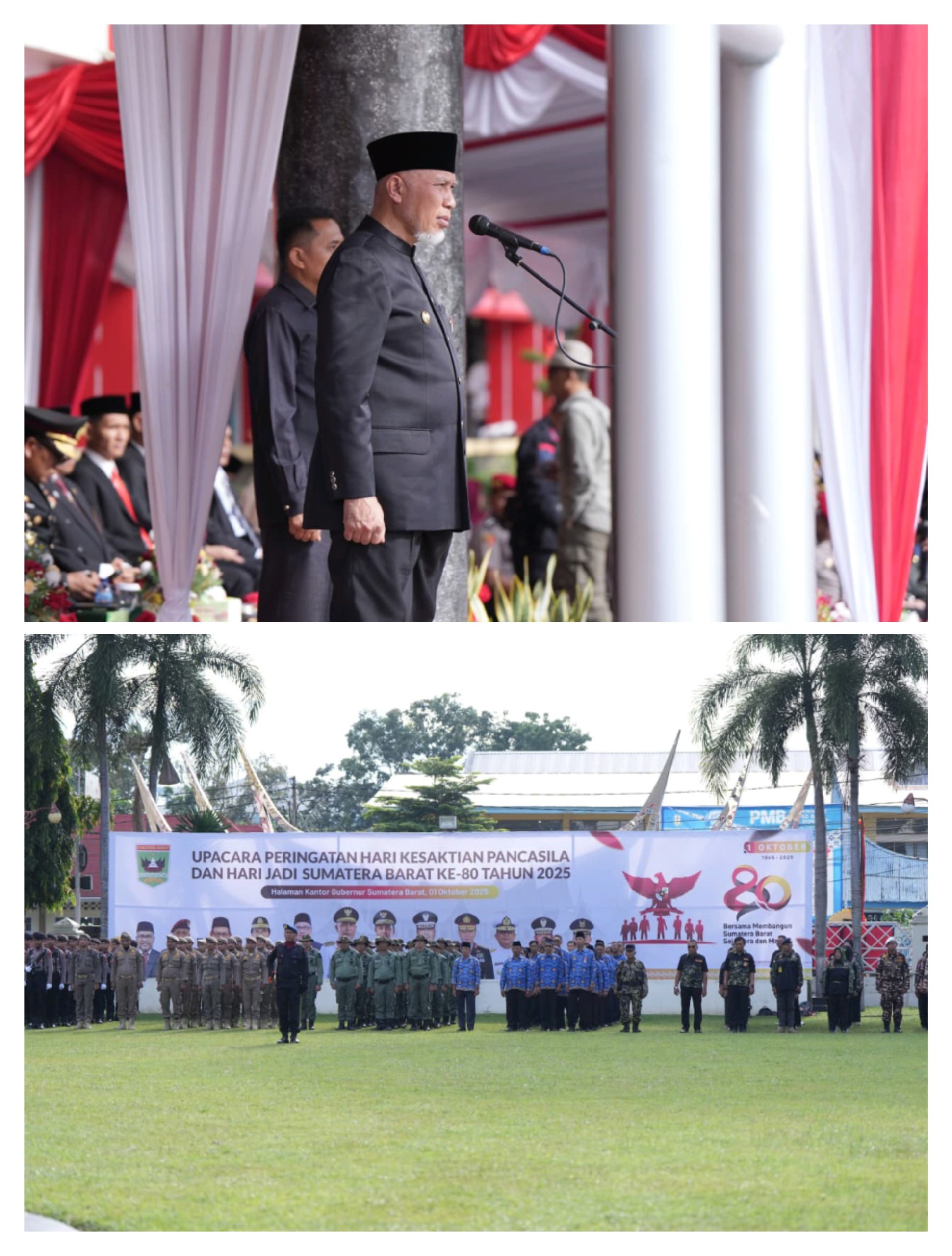 irup-hari-kesaktian-pancasila,-gubernur-mahyeldi:-bentengi-bangsa-dari-ancaman-yang-merusak-generasi-muda