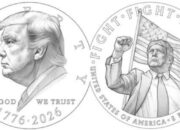 Trump Mejeng di Koin Dollar AS, Langgar Aturan?