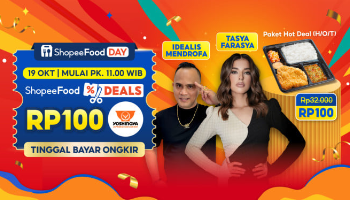 ShopeeFood Deals Rp100 Kembali, Gandeng Influencer, Buruan Serbu!