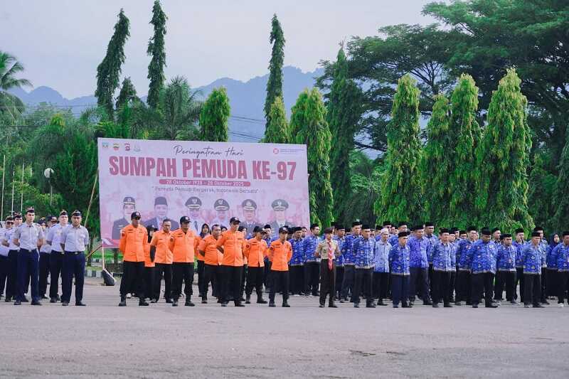 upacara-sumpah-pemuda-di-dharmasraya-khidmat,-bupati-annisa:-jangan-mudah-dipecah-belah