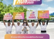 Pemred Gaungkan Jurnalisme Berkualitas, Lawan Hoaks Lewat Fun Run