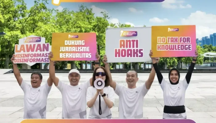 Pemred Gaungkan Jurnalisme Berkualitas, Lawan Hoaks Lewat Fun Run