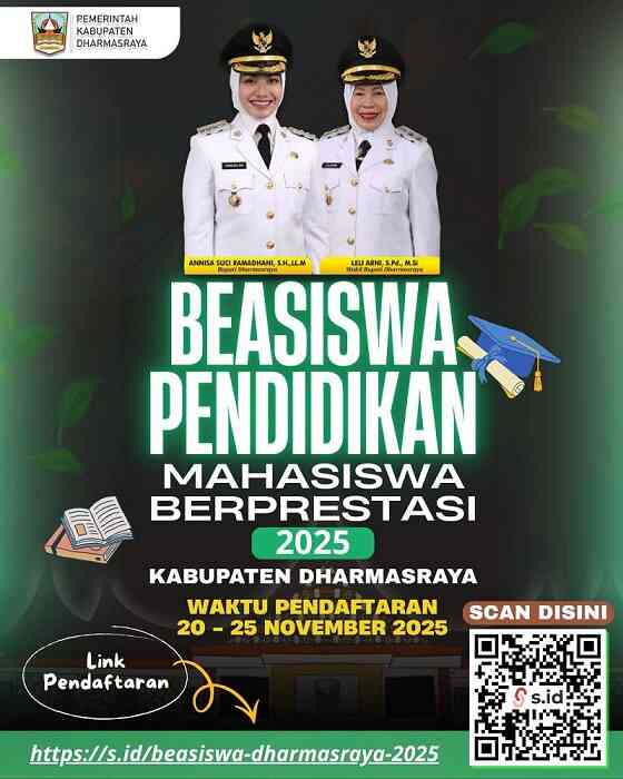 pemkab-dharmasraya-bantu-beasiswa-mahasiswa-berprestasi-2025