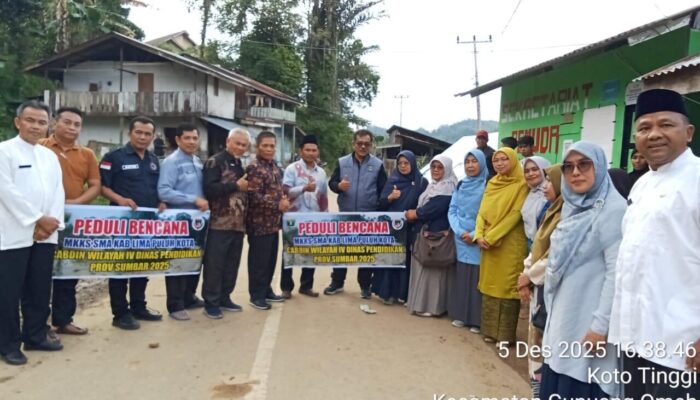 MKKS Cabdin Ulurkan Tangan, Bantu Korban Gunung Omeh
