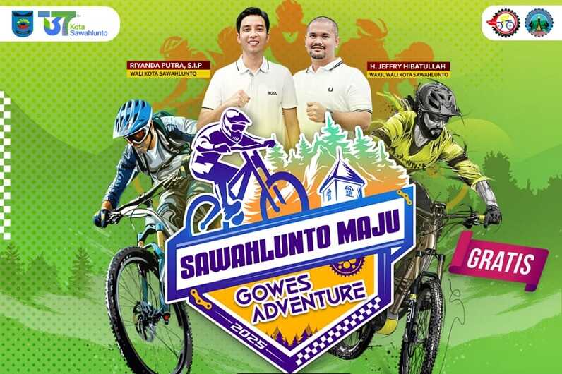 gowes-era-baru-sawahlunto-maju,-diwarnai-pengggalangan-dana-korban-bencana