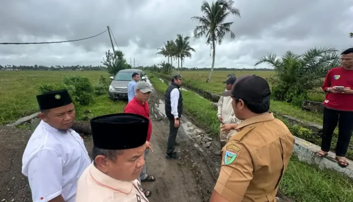 Proyek Irigasi di Pessel Mangrak, Rahmat Saleh Tinjau Lokasi