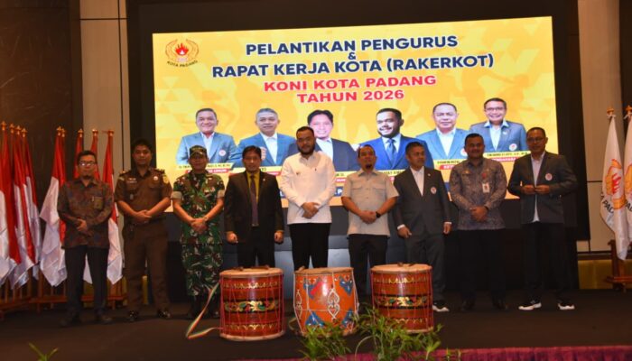KONI Padang Dilantik, Fokus Pacu Prestasi Olahraga Kota