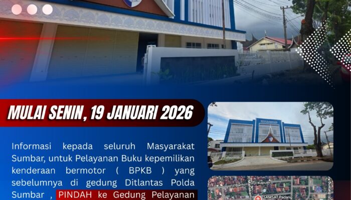 BPKB Sumbar Berpindah, Masyarakat Nikmati Layanan Lebih Baik