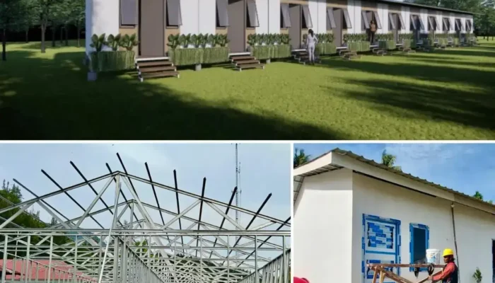 Nindya Karya Gesit Bangun Hunian Sementara Berkualitas di Sumatra