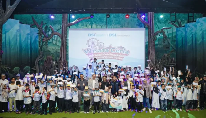 BSI Maslahat Ajak Anak Yatim Berwisata Edukasi di Jatim Park