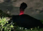 Marapi Kembali Erupsi, Semburkan Lava Pijar dan Abu Tebal