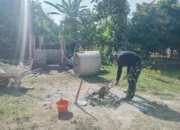 TMMD Bangun MCK, Sanitasi Desa Koto Berapak Meningkat