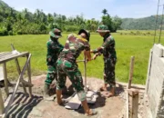 TMMD Bangun Sumur Bor, Air Bersih Sambut Warga