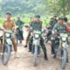 kendarai-motor-trail,-brigjen-tni-gusti-wardana-dan-dandim-tinjau-pembukaan-jalan-baru