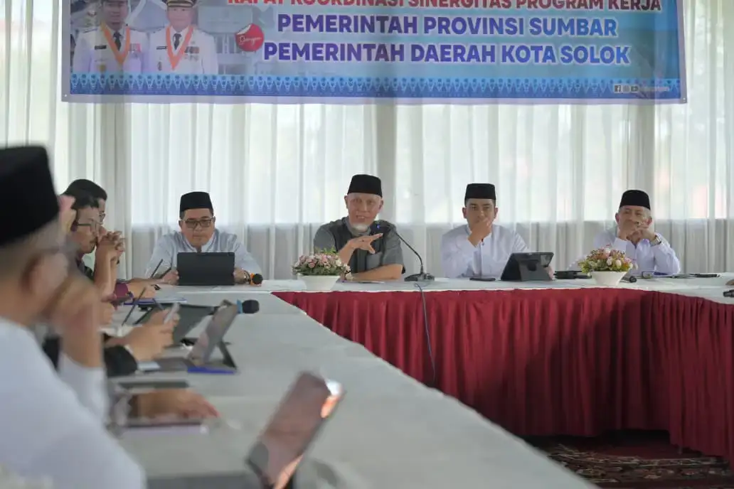 mahyeldi-ansharullah-pimpin-rakor,-pemprov-sumbar-dan-pemko-solok-sinkronkan-program-strategis