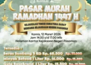 Kejari Pasaman Gelar Pasar Murah, Jaga Harga Ramadan