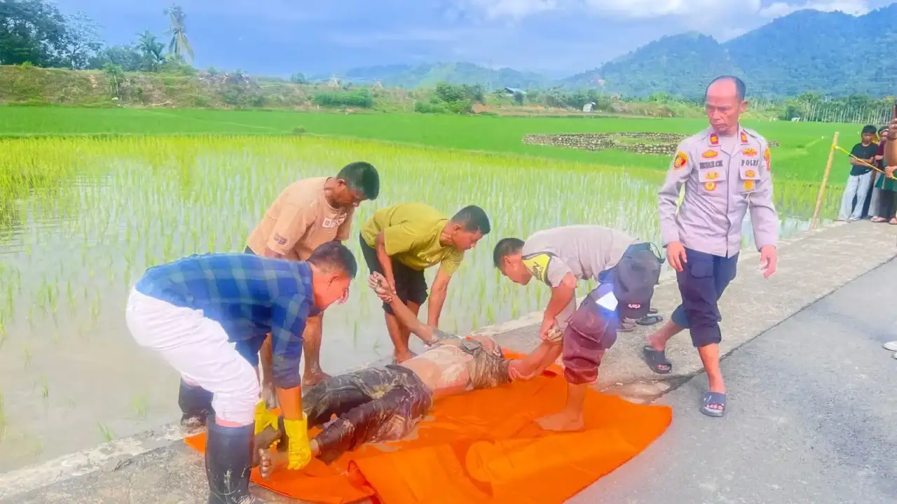 penemuan-mayat-aryanto-di-pinggir-sawah,-polsek-koto-xi-tarusan-lakukan-penyelidikan