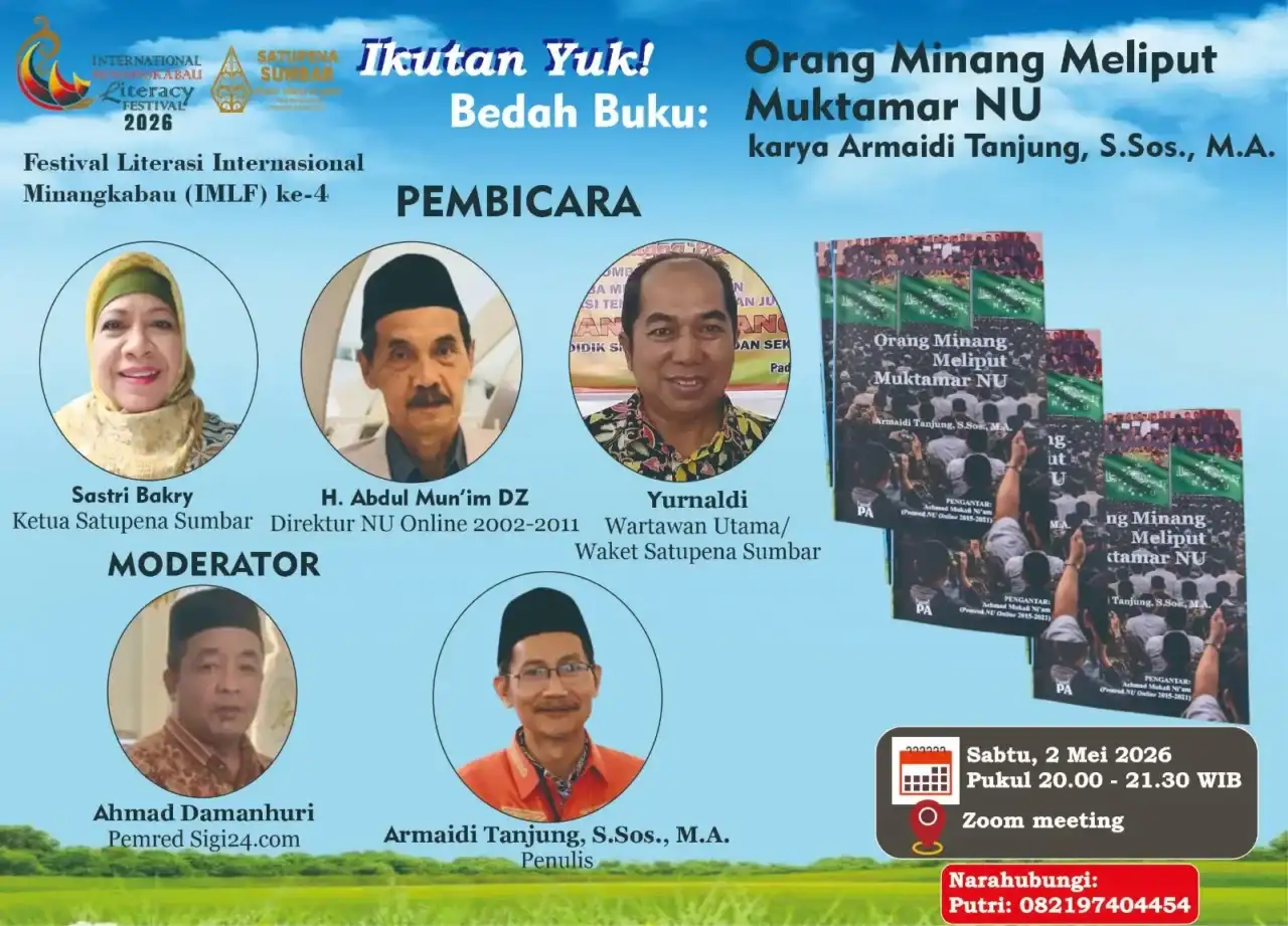 pra-imlf:-merekam-muktamar-dari-pinggir,-bedah-buku-“orang-minang-meliput-muktamar-nu”