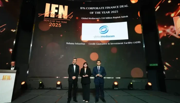 Bahana Sekuritas Raih Penghargaan IFN Berkat Sukuk Global Mediacom