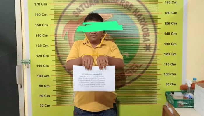 Satresnarkoba Pessel Tangkap Pria, Sita 90 Paket Sabu