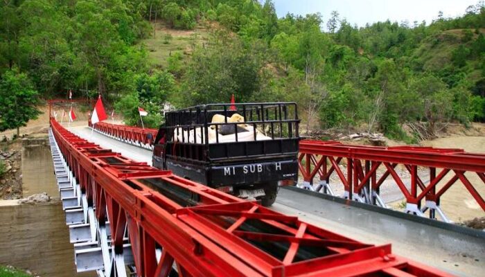 Jembatan Bailey Kembali Hubungkan Lima Desa di Aceh Tengah