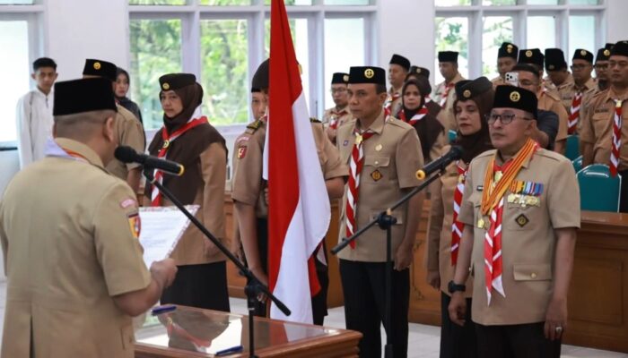 Audy Joinaldy Lantik Pengurus Baru Pramuka Tanah Datar