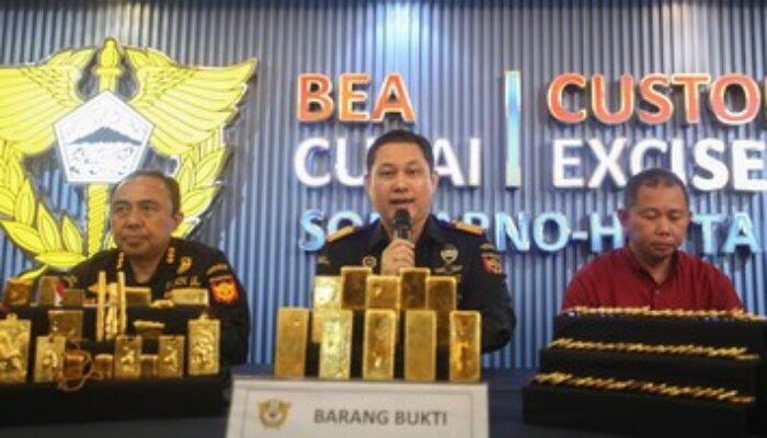 Bea Cukai Gagalkan Penyelundupan Emas Belasan Kilogram di Bandara