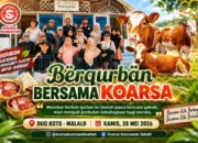 KOARSA Salurkan Hewan Kurban Ramah Lingkungan bagi Warga Malalo