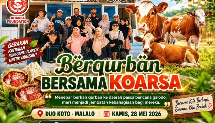 KOARSA Salurkan Hewan Kurban Ramah Lingkungan bagi Warga Malalo