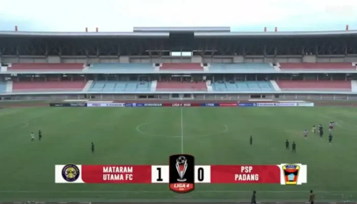 Mataram Utama Hentikan Rekor Tak Terkalahkan PSP Padang