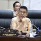 Ketua Komisi XI DPR RI Mukhamad Misbakhun, saat memimpin Rapat Dengar Pendapat (RDP) Komisi XI DPR RI terkait laporan kinerja SMV Kementerian Keuangan Tahun 2025 bersama LPEI di Kompleks Parlemen, Senayan, Jakarta, Senin (25/05/2026). Foto: Septamares/Karisma