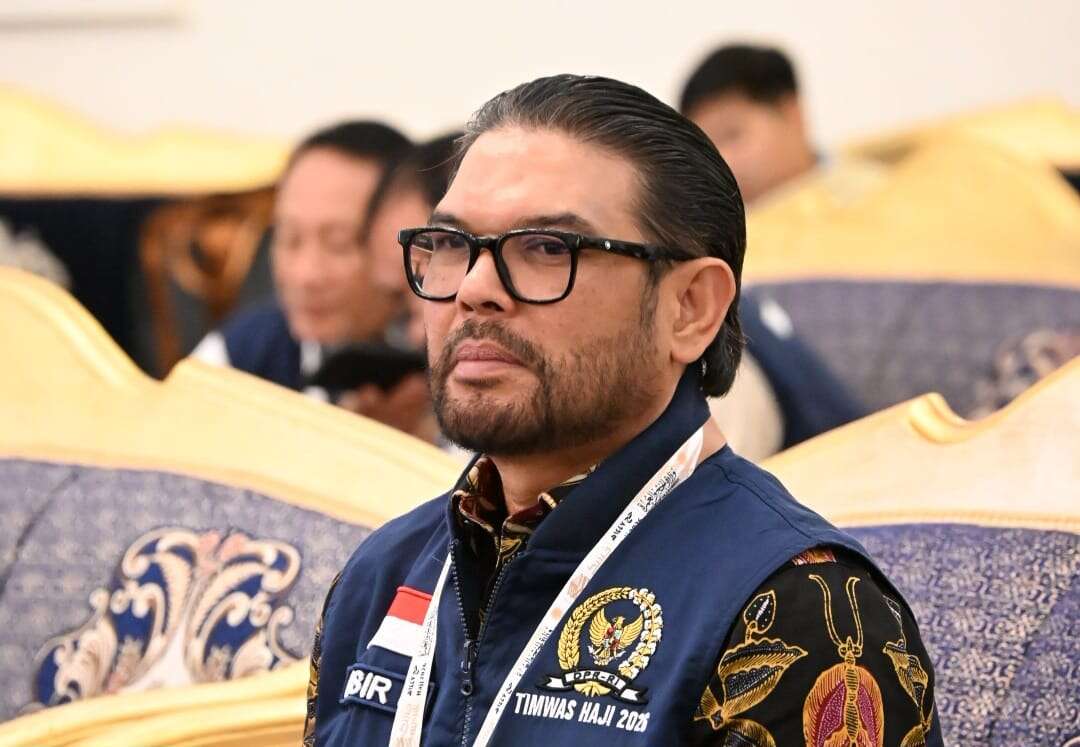nggota Tim Pengawas (Timwas) Haji DPR RI 2026, M. Nasir Djamil seusai Rapat Koordinasi Timwas Haji DPR RI dengan stakeholder terkait di AlQim'ma Hall, Makkah, Minggu (24/5/2026). Foto: Andri/Sari